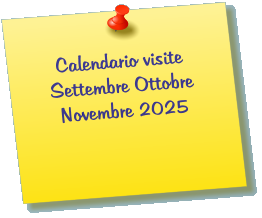 Calendario visite Settembre Ottobre Novembre 2025