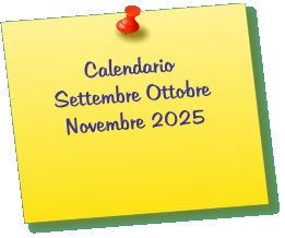 Calendario Settembre Ottobre Novembre 2025