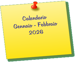 Calendario Gennaio - Febbraio 2026