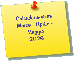 Calendario visite Marzo - Aprile - Maggio 2026